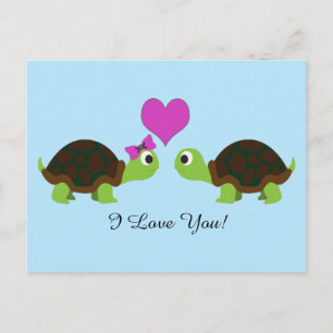 Carte Postale Turtle Love