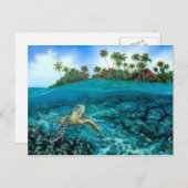 Carte Postale Turtle village de Kona (Devant / Derrière)