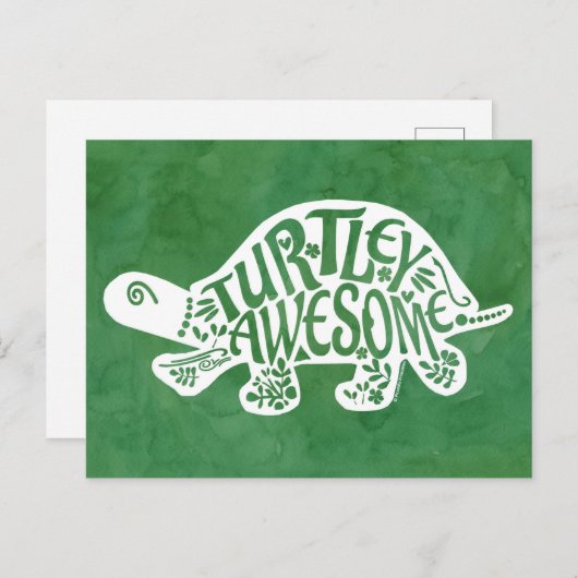 Carte postale Turtley (Devant / Derrière)