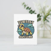 Carte Postale Turtley Awesome (Debout devant)