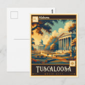 Carte Postale Tuscaloosa, Alabama | VINTAGE (Devant / Derrière)