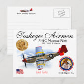 Carte postale Tuskegee Airmen (Devant / Derrière)