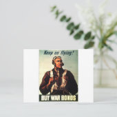 Carte Postale Tuskegee Airmen, Red Tail War bond (Debout devant)
