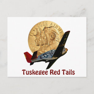 Carte Postale Tuskegee Red tail