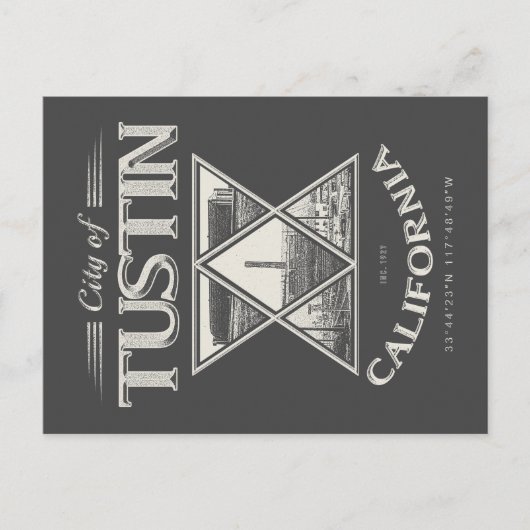 CARTE POSTALE TUSTIN ORANGE CALIFORNIE VINTAGE (Devant)