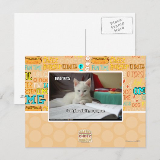 Carte Postale Tutor Kitty (Devant / Derrière)