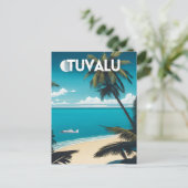 Carte Postale Tuvalu Beach Travel (Debout devant)