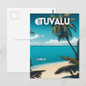 Carte Postale Tuvalu Beach Travel (Devant / Derrière)