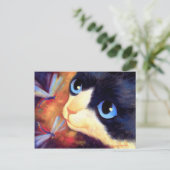 Carte Postale Tuxedo Cat Art - Multi (Debout devant)