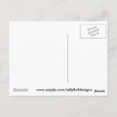 Carte Postale Tuxedo chat avec des jonquilles dans un vase bleu (Dos)