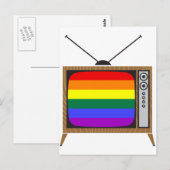 CARTE POSTALE TV LGBT (Devant / Derrière)