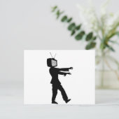 Carte Postale TV zombie (Debout devant)