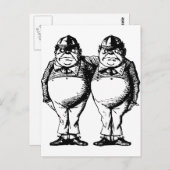 Carte Postale Tweedle Dee et Tweedle Dum Enked (Devant / Derrière)