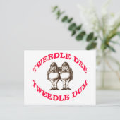 Carte Postale Tweedle Dee & Tweedle Dum (Debout devant)