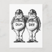 Carte Postale Tweedledum et Tweedledee (Devant)