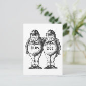 Carte Postale Tweedledum et Tweedledee (Debout devant)