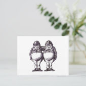 Carte Postale Tweedles (Debout devant)