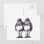 Carte Postale Tweedles (Devant / Derrière)