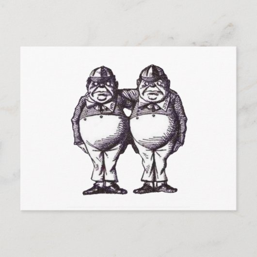 Carte Postale Tweedles (Devant)