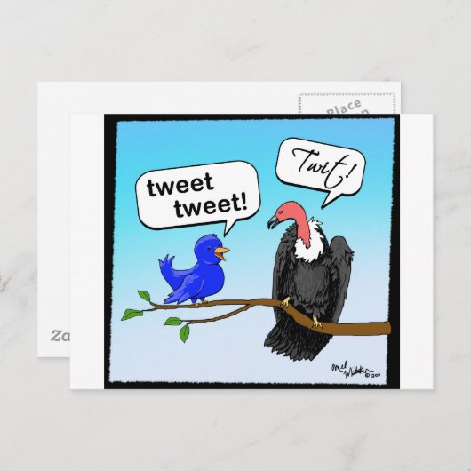 Carte Postale Tweet (Devant / Derrière)