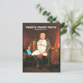 Carte Postale Tweete Trump Truth (Debout devant)