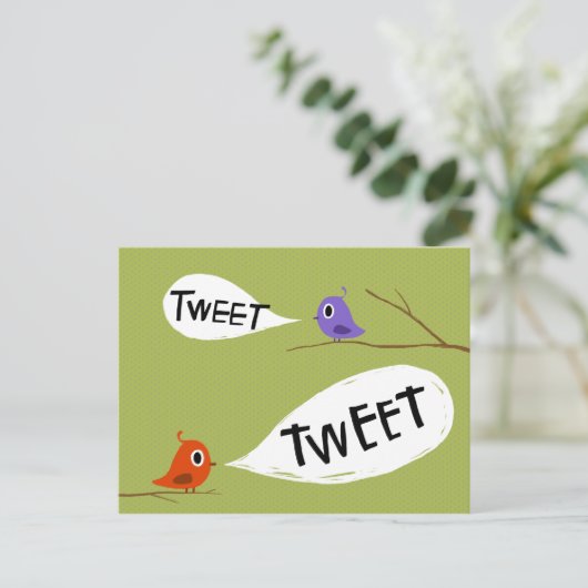 Carte Postale Tweeter (Debout devant)