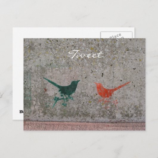 Carte Postale Tweeter (Devant / Derrière)