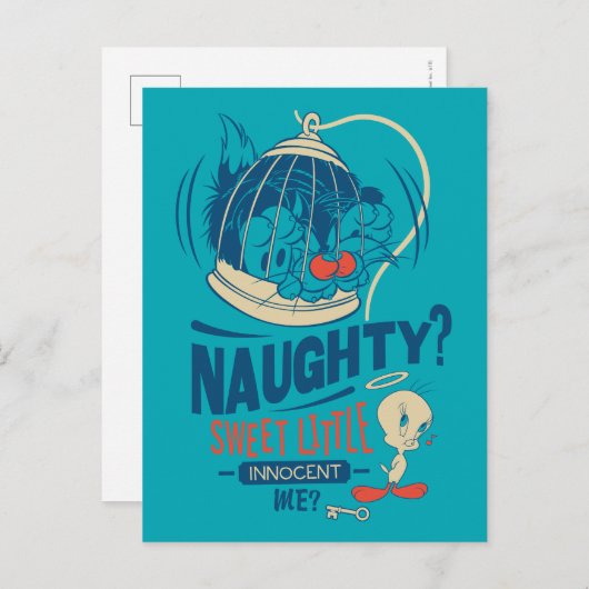 Carte Postale TWEETY™ - Doux Petit Innocent Moi ? (Devant / Derrière)