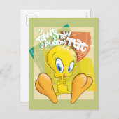 Carte Postale TWEETY™ "J'Ai Dit Que J'Ai Donné Un Tat Puddy" (Devant / Derrière)