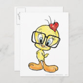 Carte Postale TWEETY™ Nerd (Devant / Derrière)