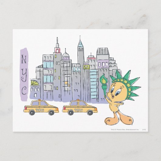 CARTE POSTALE TWEETY™ NYC (Devant)