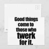 Carte Postale Twerk (Devant / Derrière)