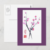 Carte Postale Twig Plum Tree (Devant / Derrière)