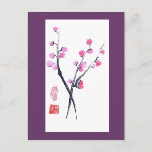 Carte Postale Twig Plum Tree