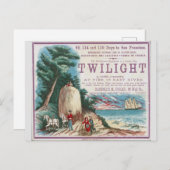 Carte Postale Twilight Clipper voilier (Devant / Derrière)