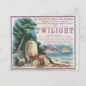 Carte Postale Twilight Clipper voilier (Devant)