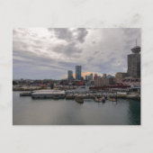 Carte Postale Twilight du port de Vancouver (Devant)
