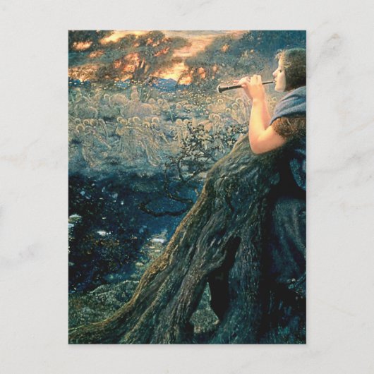 Carte Postale “Twilight Fantasy” d'Edward Robert Hughes (Devant)