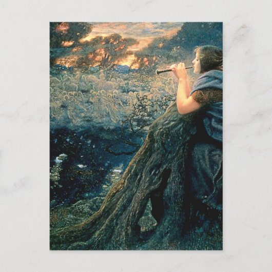 Carte Postale “Twilight Fantasy” d'Edward Robert Hughes (Devant)