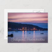 Carte postale twilight Fishguard Pembrokeshire Wal (Devant / Derrière)