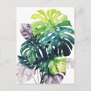 Carte Postale Twilight Palms - Feuille Fendue