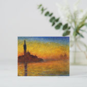 Carte Postale Twilight, Venise par Claude Monet (Debout devant)