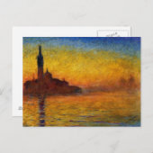 Carte Postale Twilight, Venise par Claude Monet (Devant / Derrière)