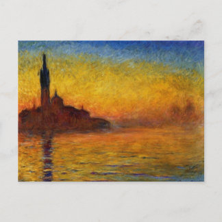 Carte Postale Twilight, Venise par Claude Monet