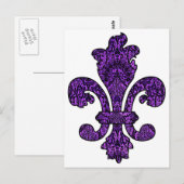 Carte Postale Twilight Violet Goth (Devant / Derrière)
