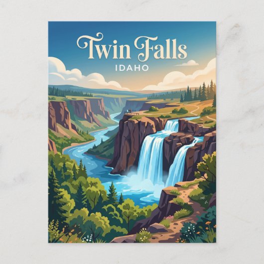 Carte Postale Twin Falls Idaho (Devant)
