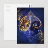 Carte Postale Twin flame balance artwork (Devant / Derrière)