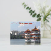 Carte Postale Twin Pagodas Chinese Garden Singapour (Debout devant)