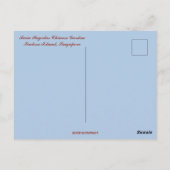 Carte Postale Twin Pagodas Chinese Garden Singapour (Dos)