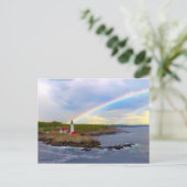 Carte Postale Twin Rainbows et Lighthouse (Debout devant)
